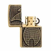 Zippo aansteker Flame Brass Brushed