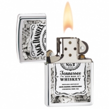 Zippo aansteker Jack Daniels Old No7 Fusion highpolish chrome