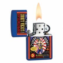 Zippo aansteker Lucha Libre Royal Blue