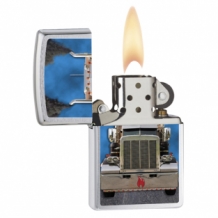 Zippo aansteker Truck Color chroom brushed