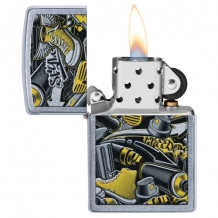 Zippo aansteker Graffiti open