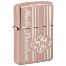 Zippo aansteker Harley Davidson Rose Gold Stripes