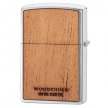 Zippo aansteker Woodchuck American Flag achterzijde