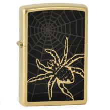 Zippo Spider in Web Gold