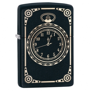 Zippo aansteker All Over Clock Mechanism