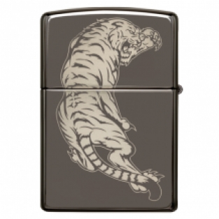 Zippo aansteker Dragon and Tiger achterzijde