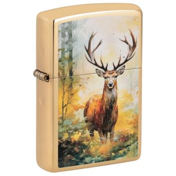 Zippo aansteker Watercolor Deer Design