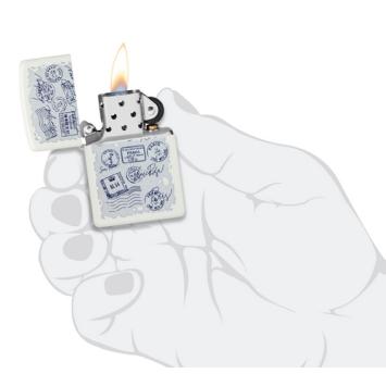 Zippo aansteker post stempel